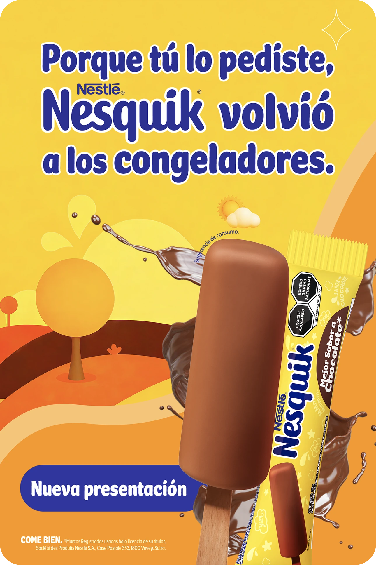 Porque tú lo pediste, Nesquik volvió a los congeladores