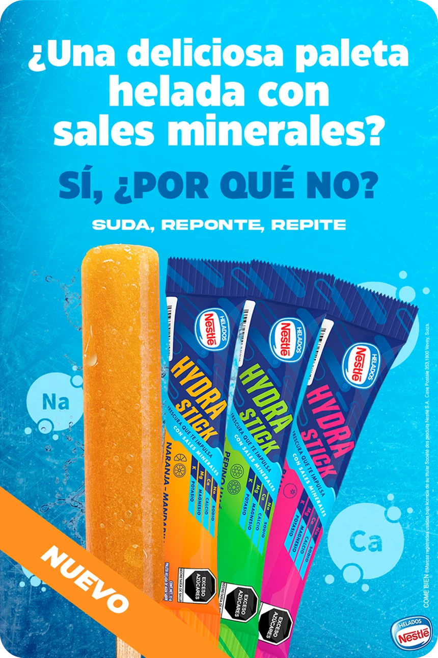 ¿Una deliciosa paleta helada con sales minerales? Sí, ¿por qué no?