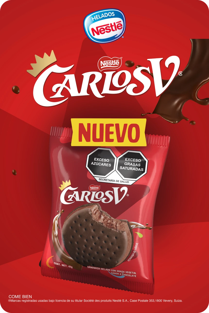 Nueva paleta Carlos V, Sandwich de helado